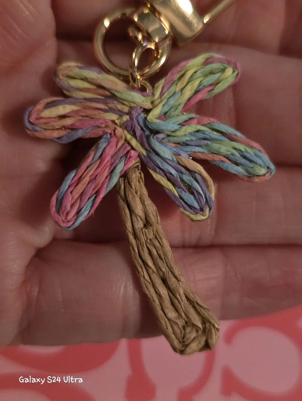 Palm Tree Tropical Beach Theme Bag Charm/ Keychain NEW